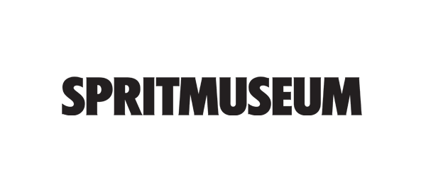 Logo designed by Stockholm Design Lab for spirit themed art gallery, museum, tasting room and bar Spritmuseum