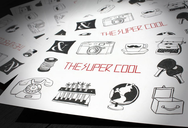 Logotype, illustrations and print designed by Studio Alto for Australian mobile retail experience The Supercool