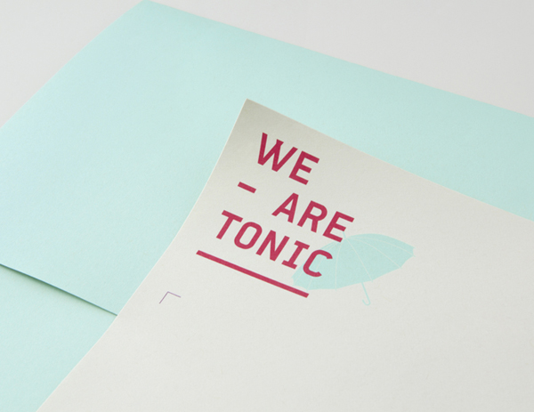 Logo and headed paper designed by Blok for Toronto based advertising agency We Are Tonic