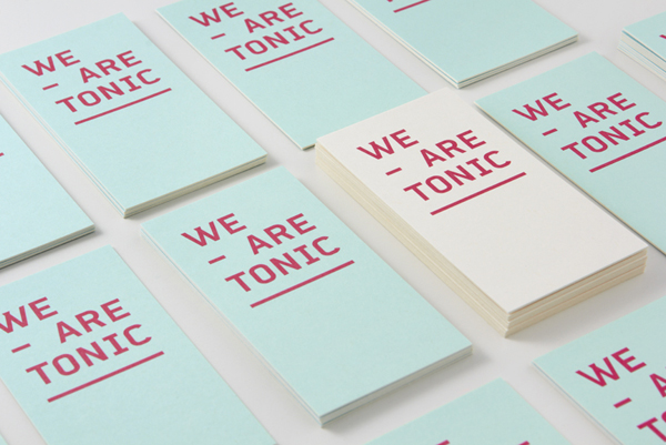 Logo and print designed by Blok for Toronto based advertising agency We Are Tonic