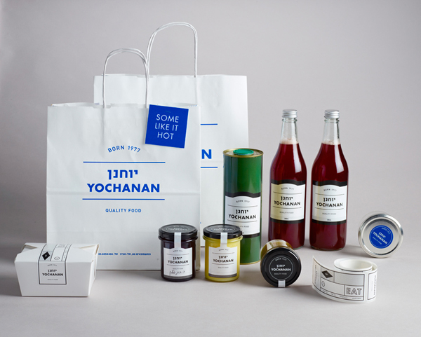 Packaging, logo and label design by Koniak for urban Tel Aviv delicatessen Yochanan