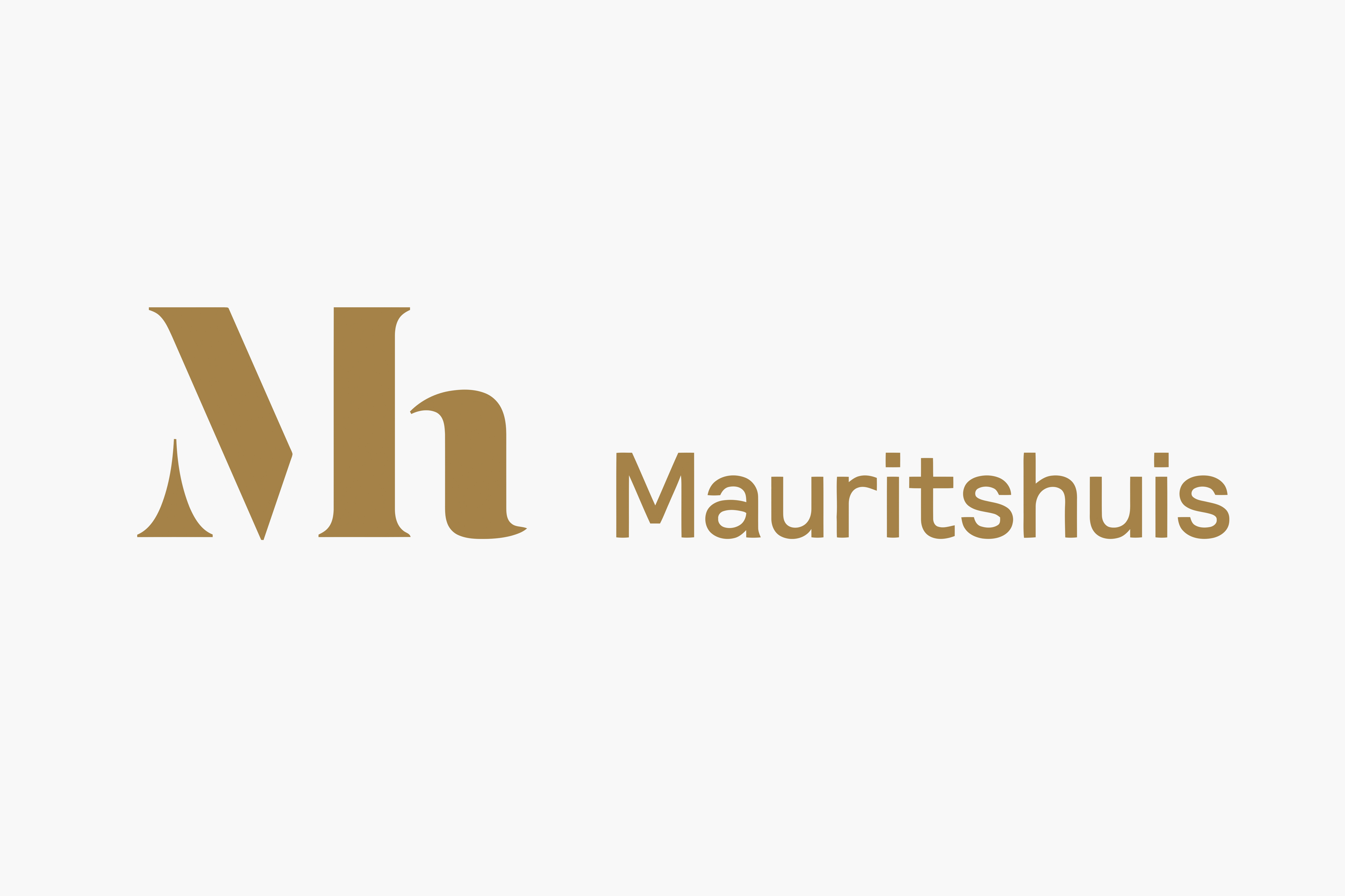 Monogram and logotype designed by Dumbar for art museum Mauritshuis