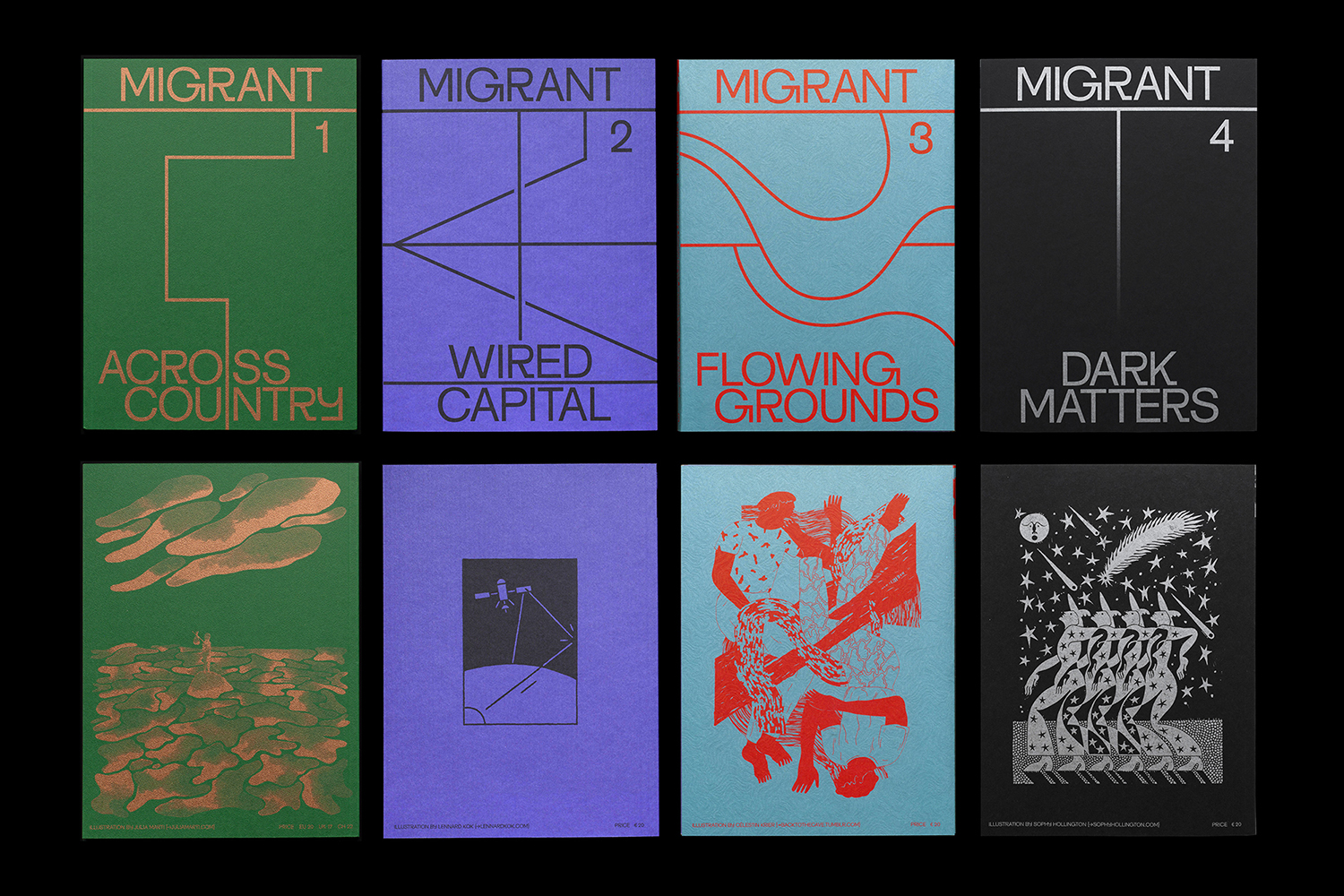 Metallic Spot Colours: Migrant Journal by Offshore Studio