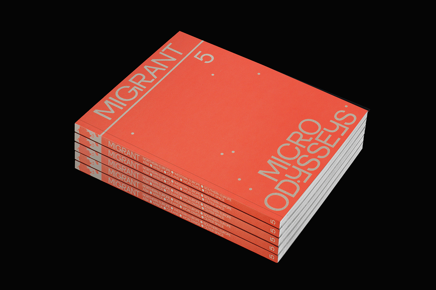 Migrant Journal No.5 Micro Odysseys edited by Justinien Tribillon, Michaela Büsse and Dámaso Randulfe, co-edited and designed by Offshore Studio