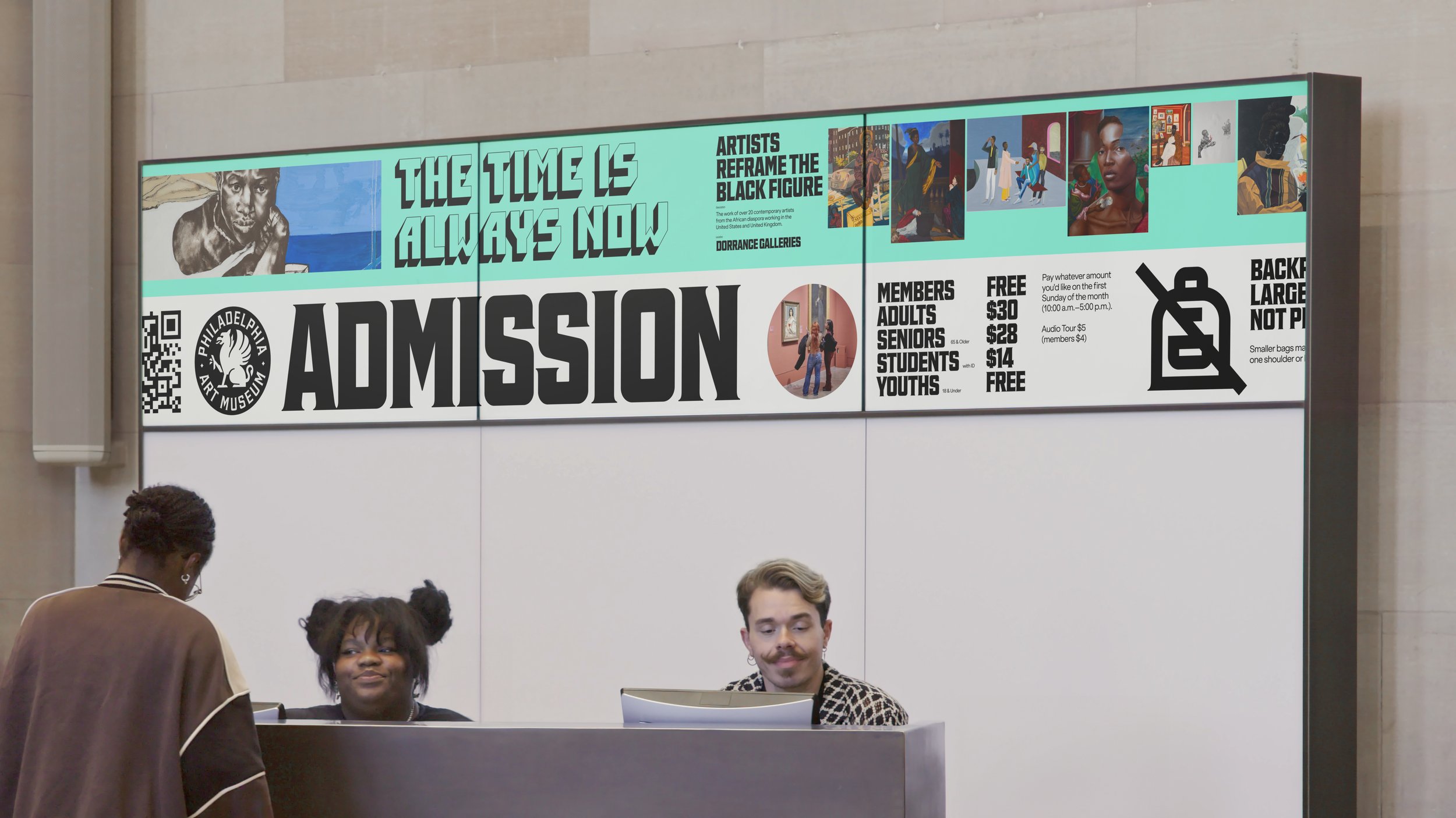 Brand identity design, typography, logo and wordmark for Philadelphia Art Museum by Gretel