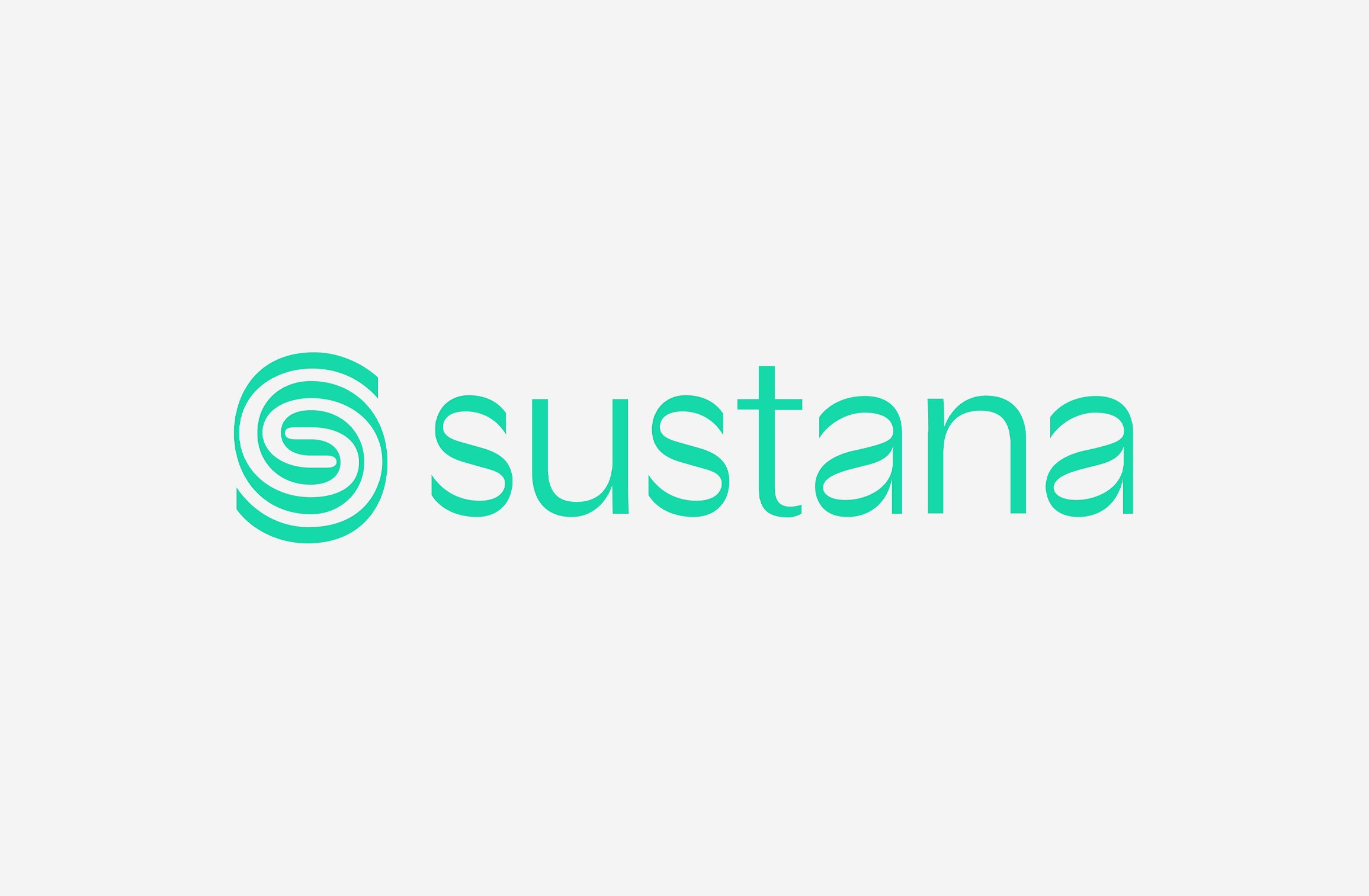 Logotype, logo, motion graphics and supergraphics for American paper mill Sustana designed by Collins