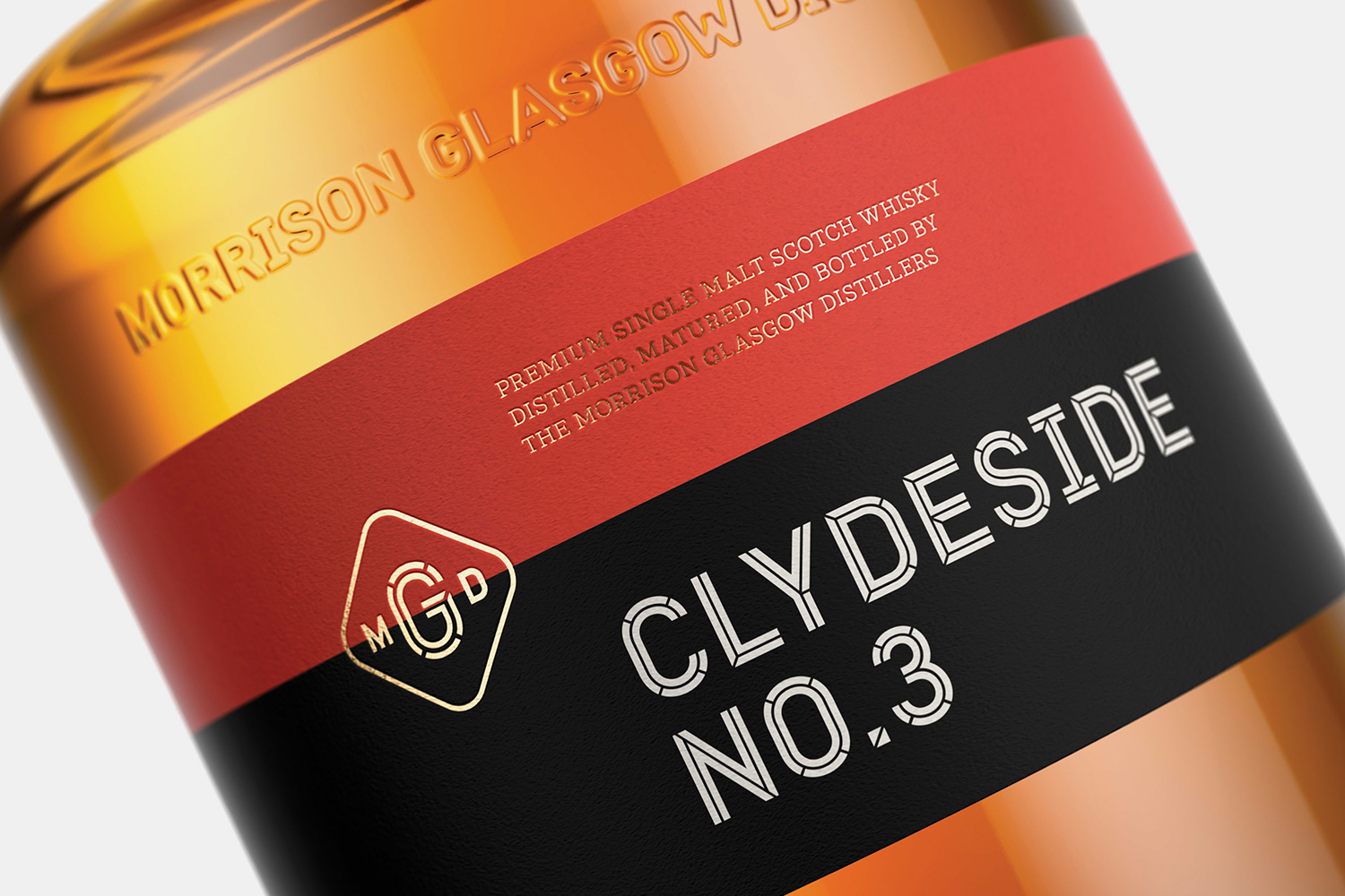 Logo, custom typeface, exhibition design and packaging by Manual for The Clydeside Distillery