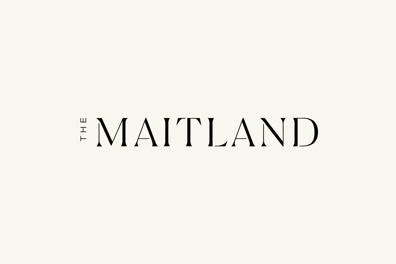 Logotype by Studio Brave for property development The Maitland