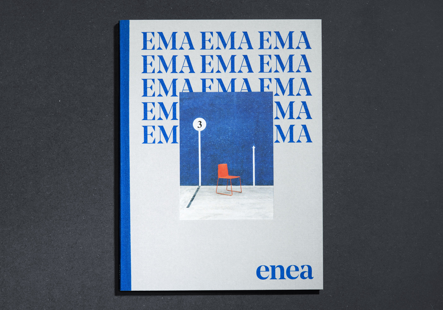 EMA product brochure for furniture design and manufacturing business Enea designed by Clase bcn 