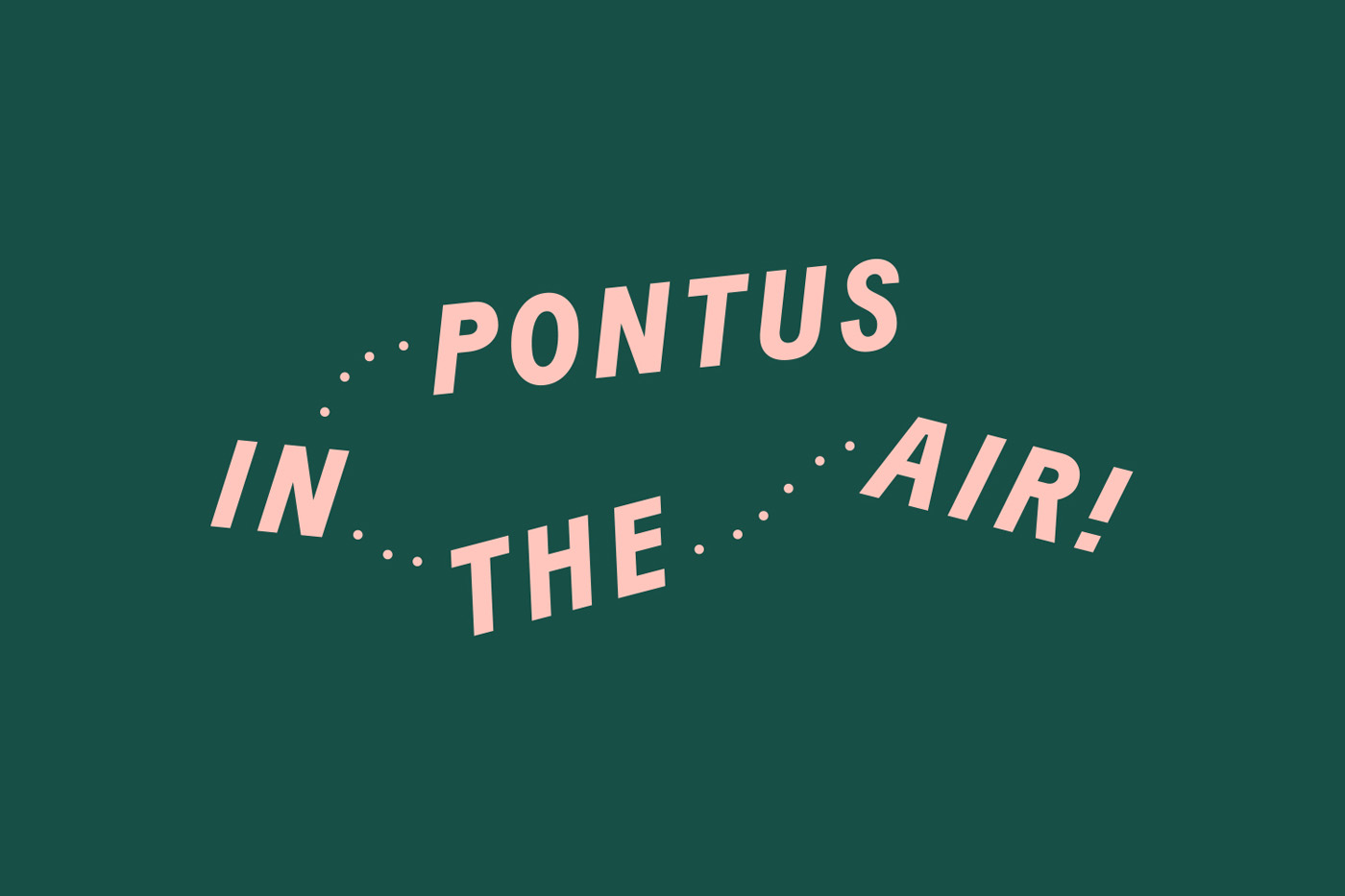 Logotype by Stockholm-based Bold for Arlanda Airport restaurant Pontus In The Air