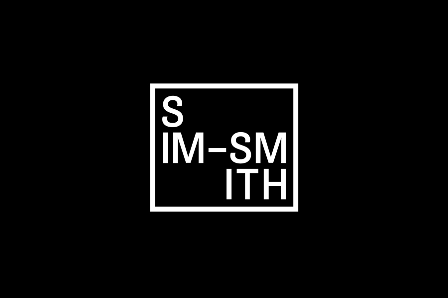 Logo designed by Spin for British contemporary art gallery Sim Smith