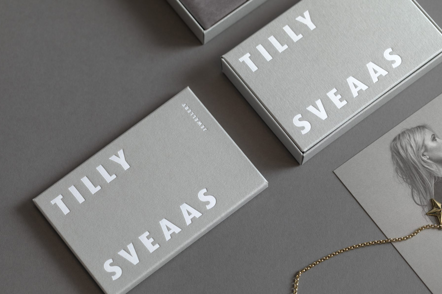 Logotype, print, packaging and art direction by Bond for London-based Tilly Sveaas Jewellery