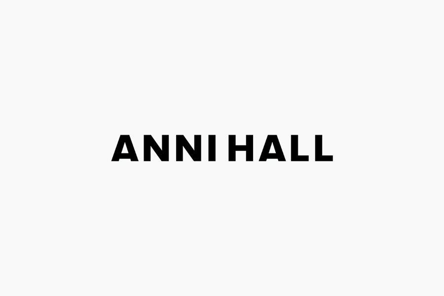 Logo for writer, editor, hair and makeup artist Anni Hall designed by Dittmar