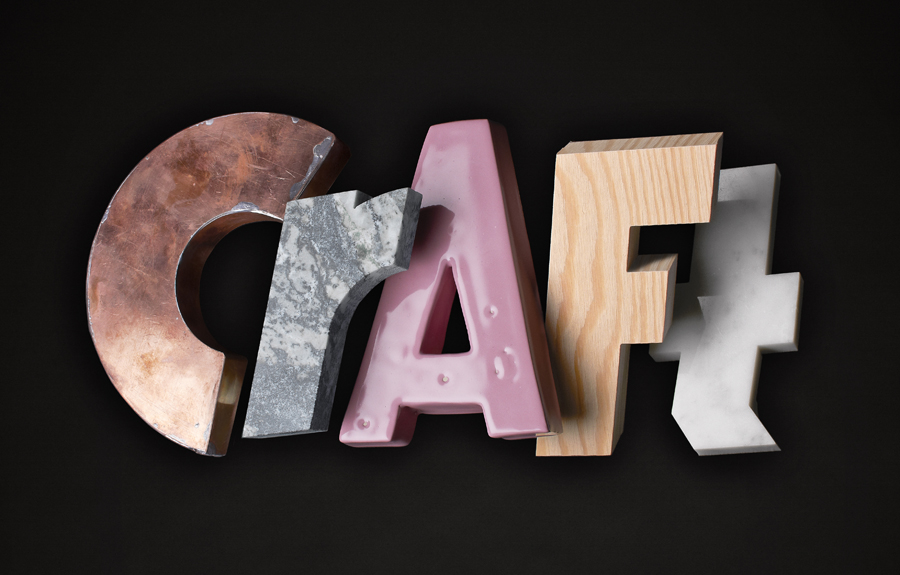 Handmade logotype for Attention: Craft by Snask