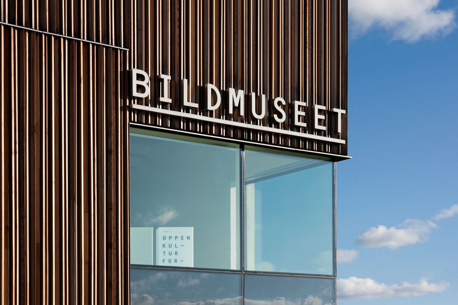 Logotype and signage by Stockholm Design Lab for Swedish University museum and contemporary arts centre Bildmuseet.