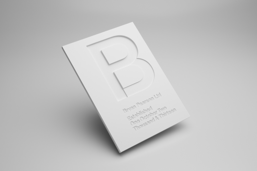 Visual identity designed by Strategy for strategic leadership and support business Bryan Pearson.