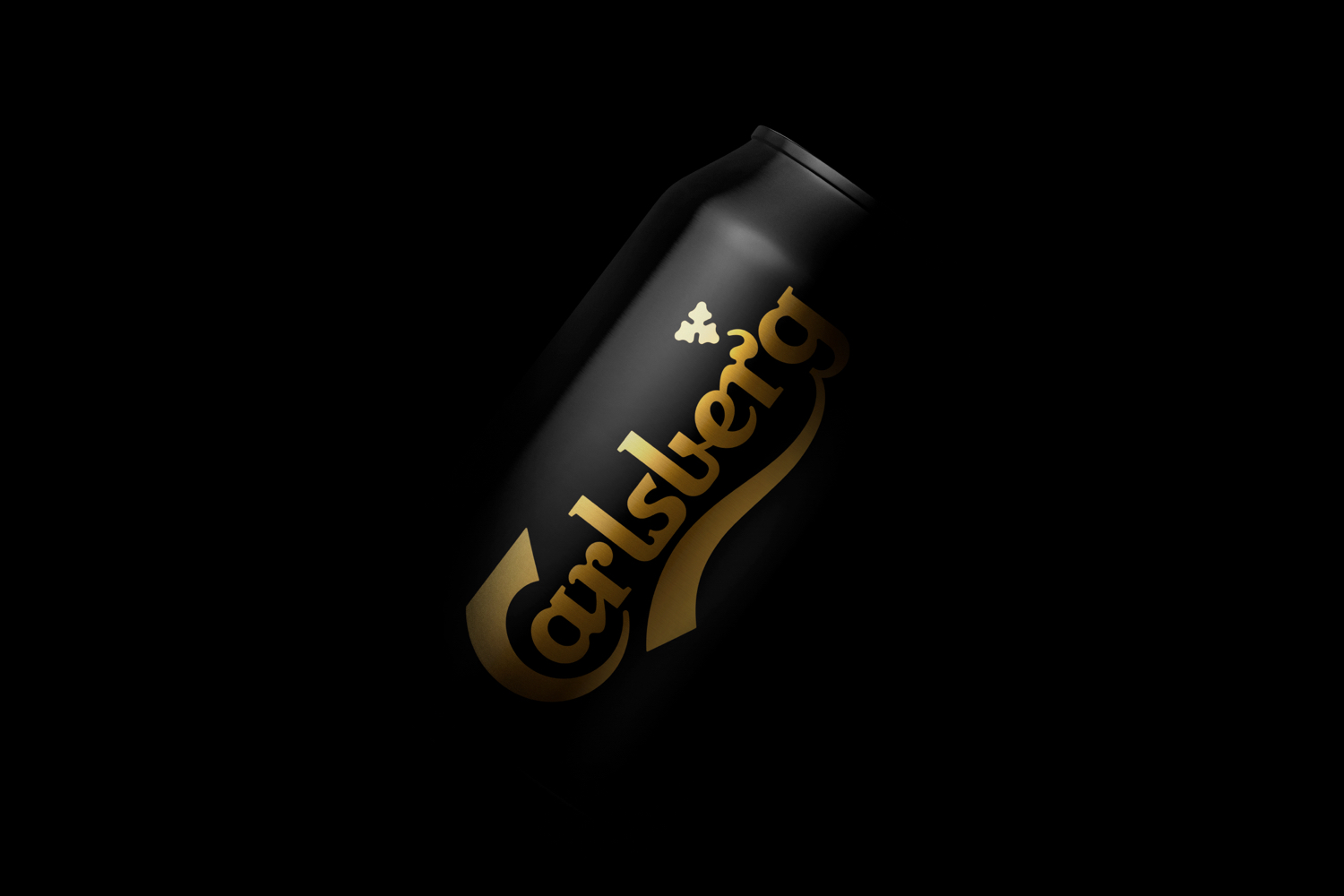 New minimal package design by Danish studio Kontrapunkt for Carlsberg's Black Gold
