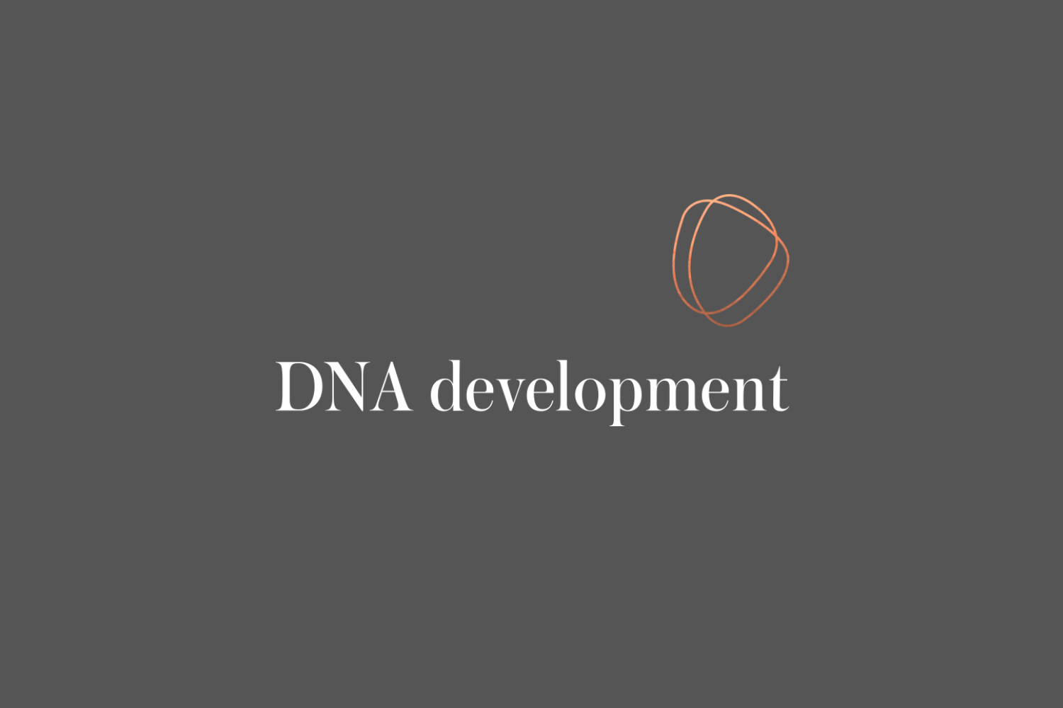 Logo and logotype for real estate investment and development business DNA development by Face