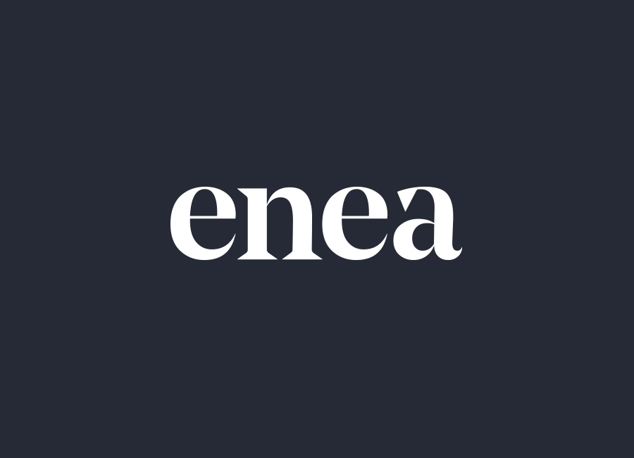 Logotype for furniture design and manufacturing business Enea designed by Clase bcn 