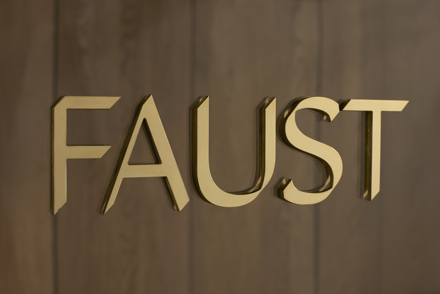 Logotype, typography, stationery and interior design by Snøhetta for Oslo-based high-end shoemaker Faust