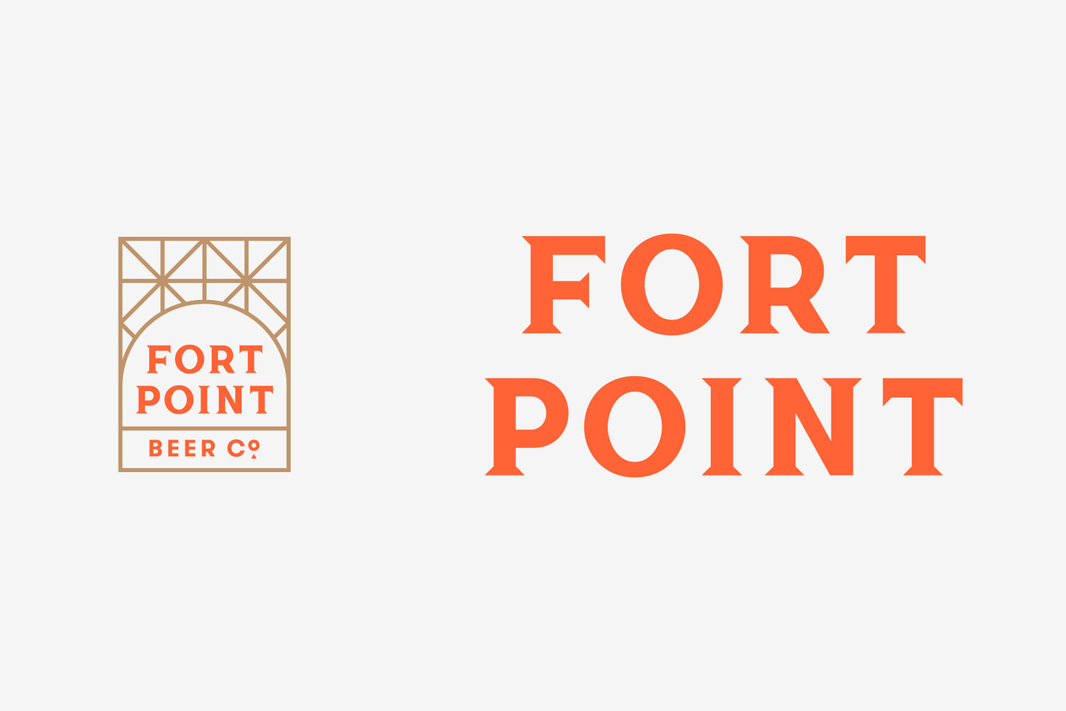 Brand identity for Fort Point Beer Co. by San Francisco based graphic design studio Manual