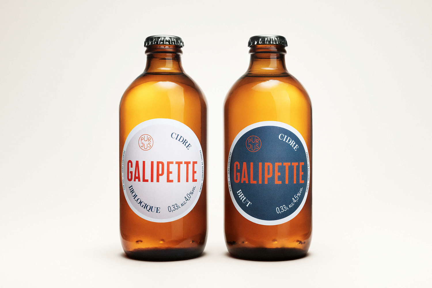 Branding and packaging design for authentic, French premium cidre Galipette Cidre by Werklig, Finland