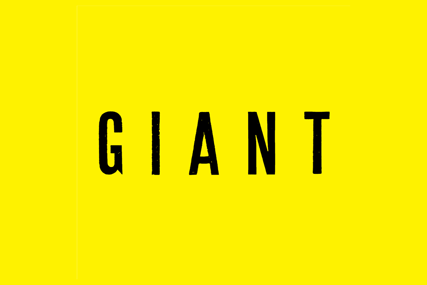 Logotype for Chicago restaurant Giant by Also Design, United States
