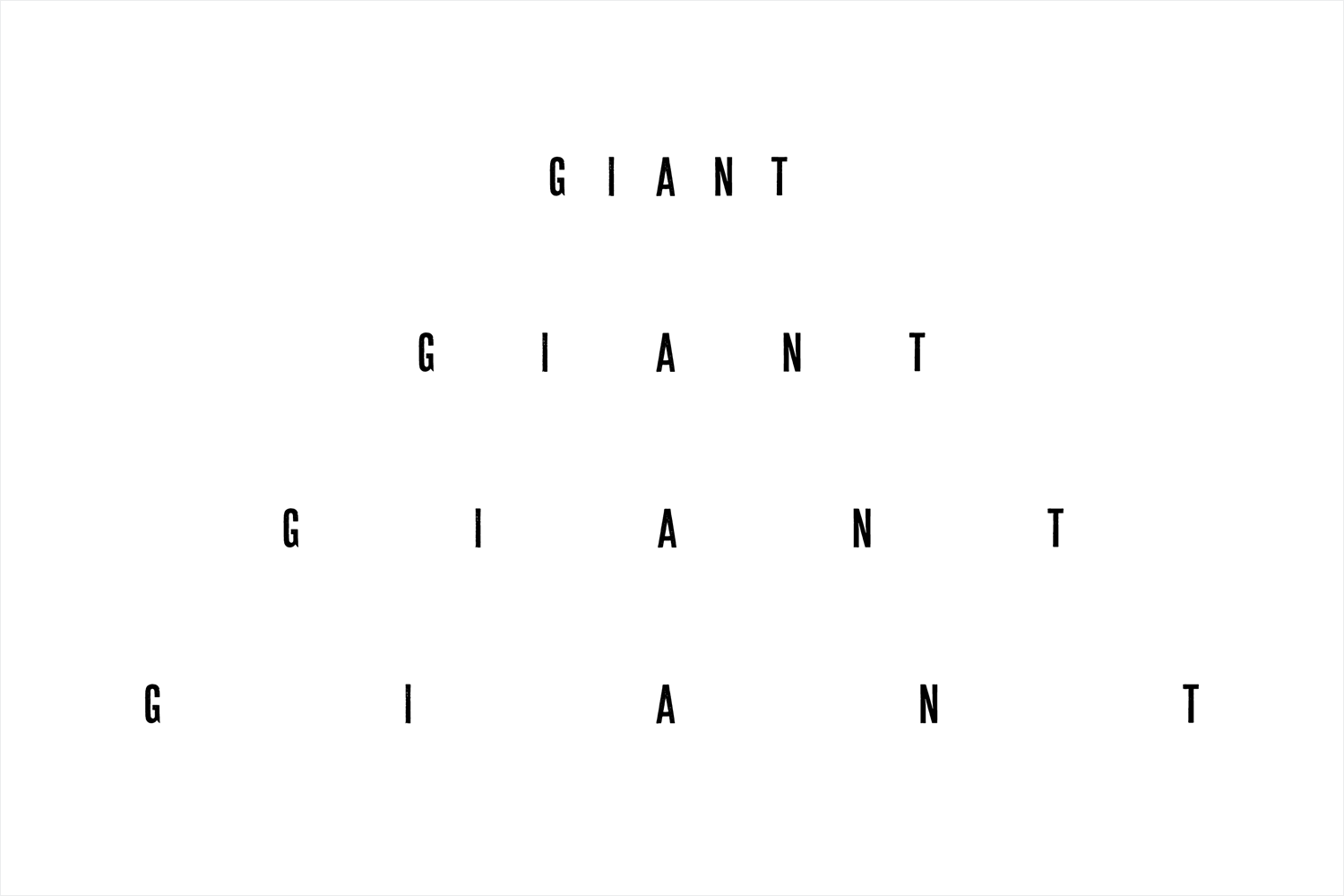 Logotype for Chicago restaurant Giant by Also Design, United States