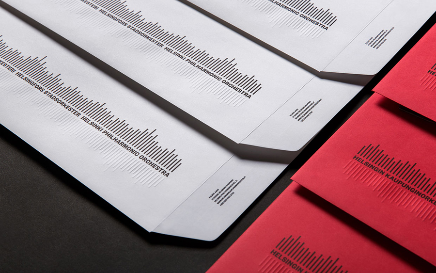 Branding and stationery for Helsinki Philharmonic Orchestra by Bond, Finland