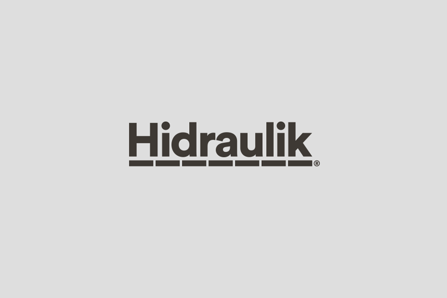 Sans-serif logotype designed by Huaman Studio for mat and rug business Hidraulik