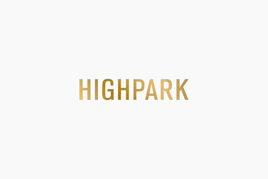 Sans-serif logotype design by Face for Highpark