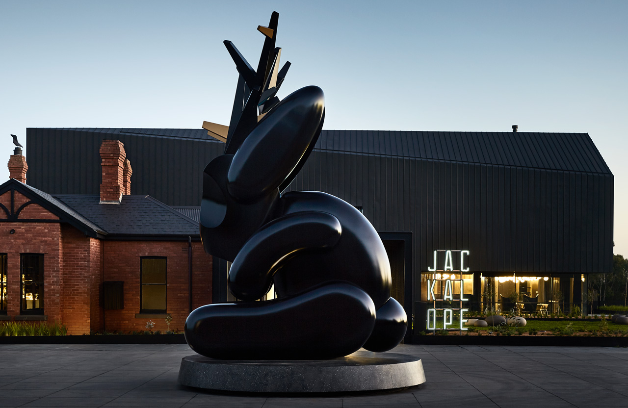 Sculpture by Emily Floyd for Australian luxury hospitality experience Jackalope Hotels