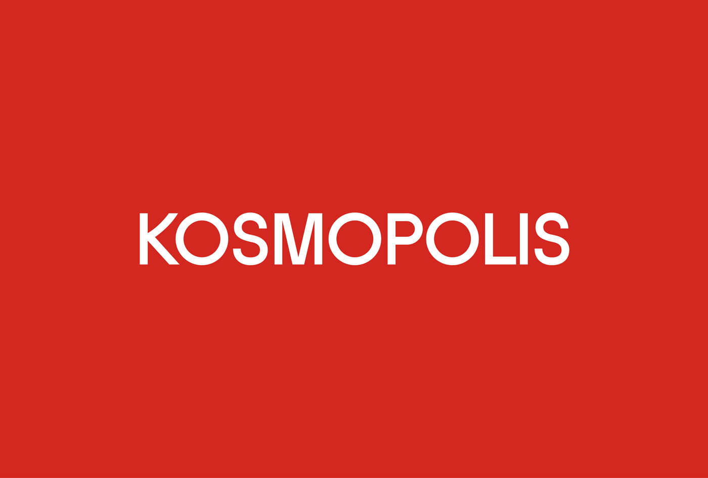 Red in Branding & Graphic Design: Kosmopolis by Hey, Spain