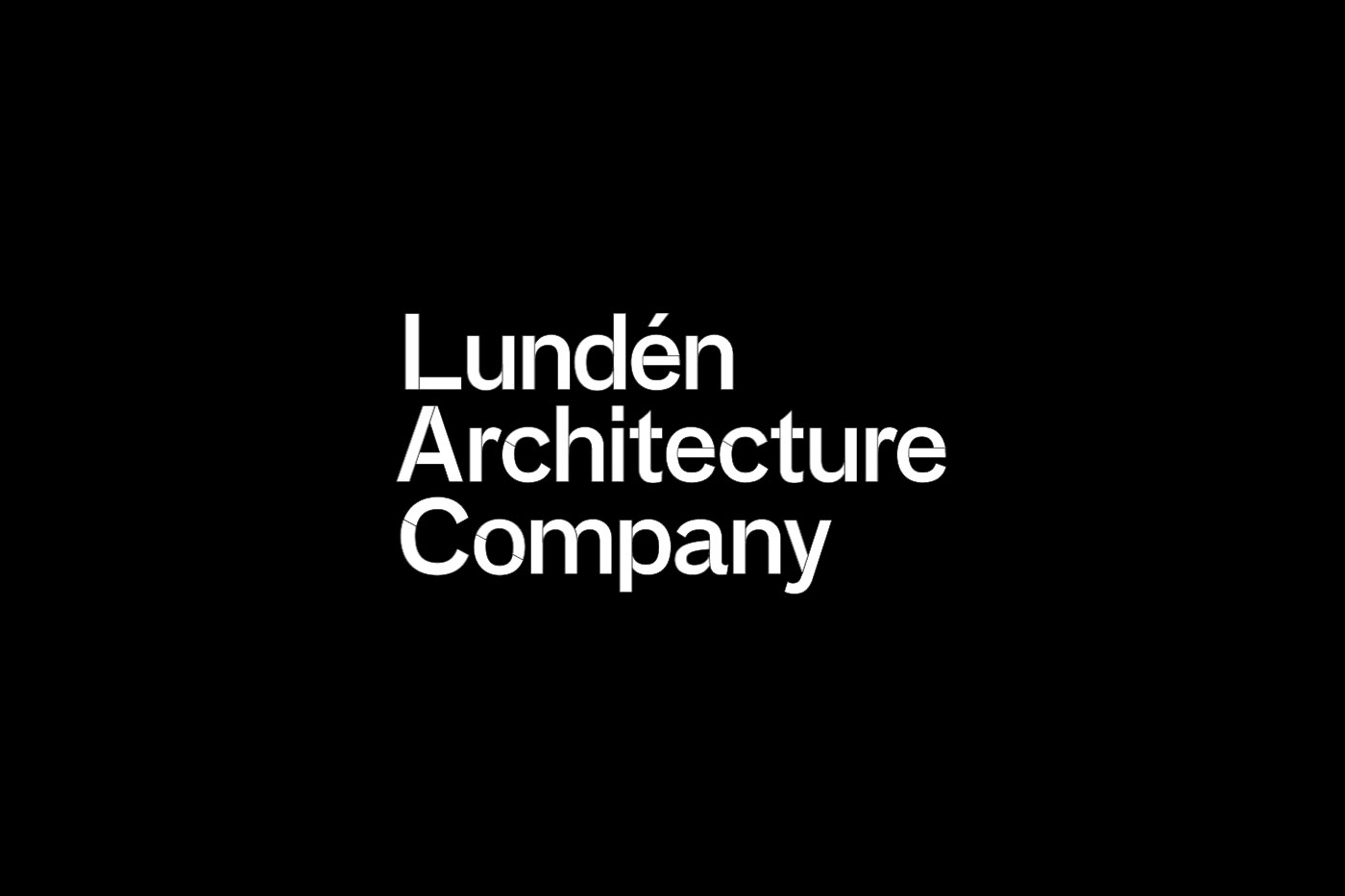 Logotype by Finnish design studio Tsto for Helsinki-based Lundén Architecture Company