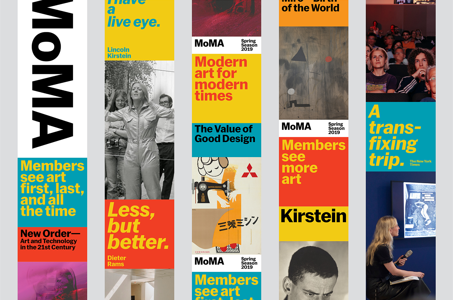 Branding for MoMA 2020 designed by New York-based Order, design, print, web design