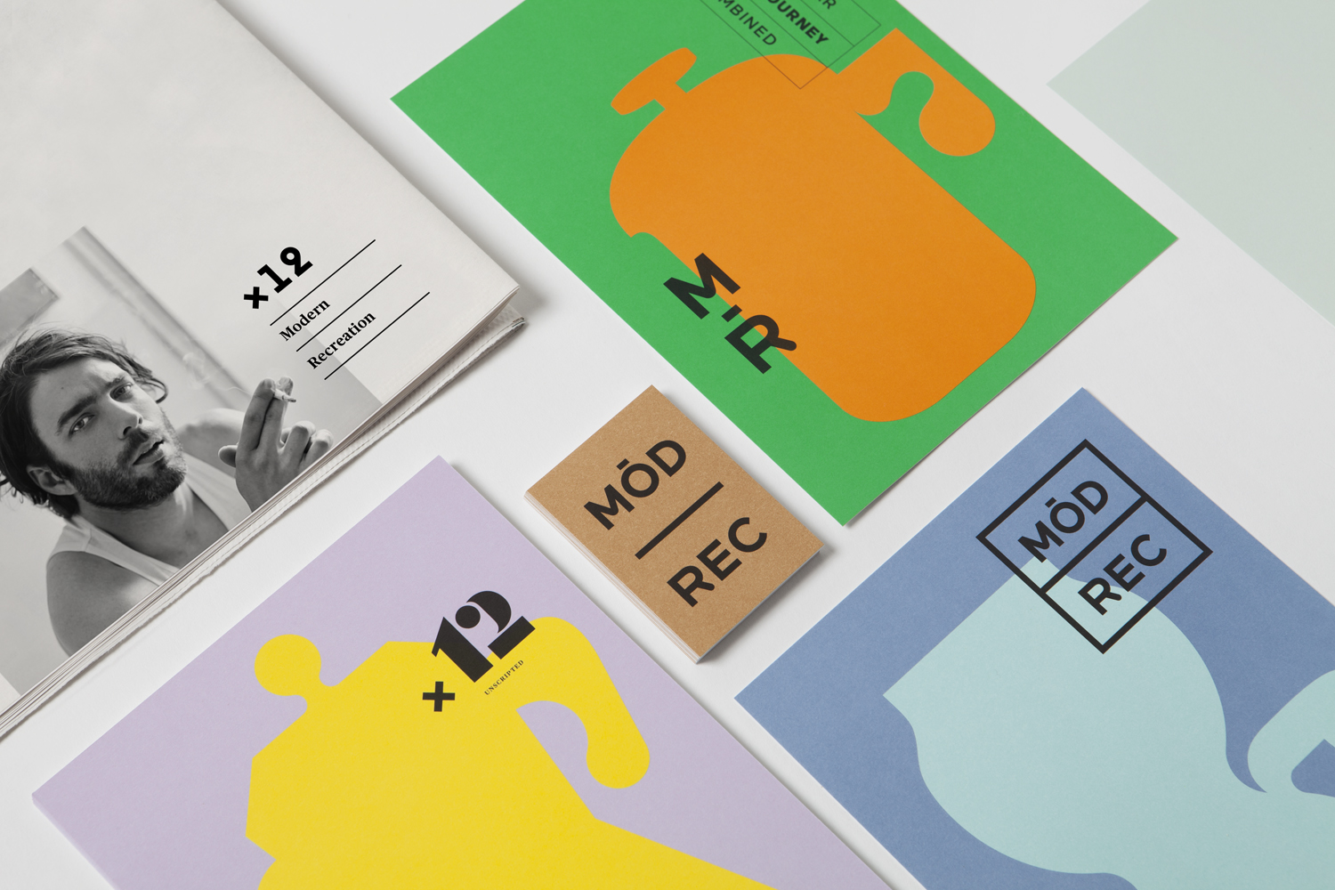 Graphic identity by Blok for subscription coffee service Modern Recreation