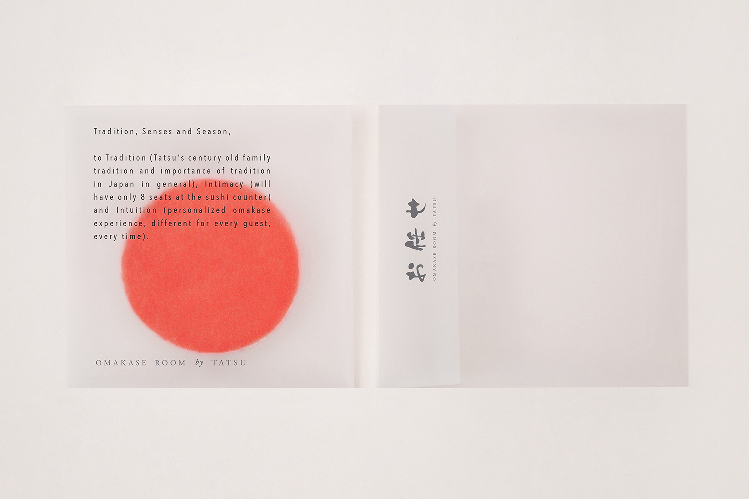 Material Thinking in Branding — Omakase Room by Tatsu by Savvy, United States
