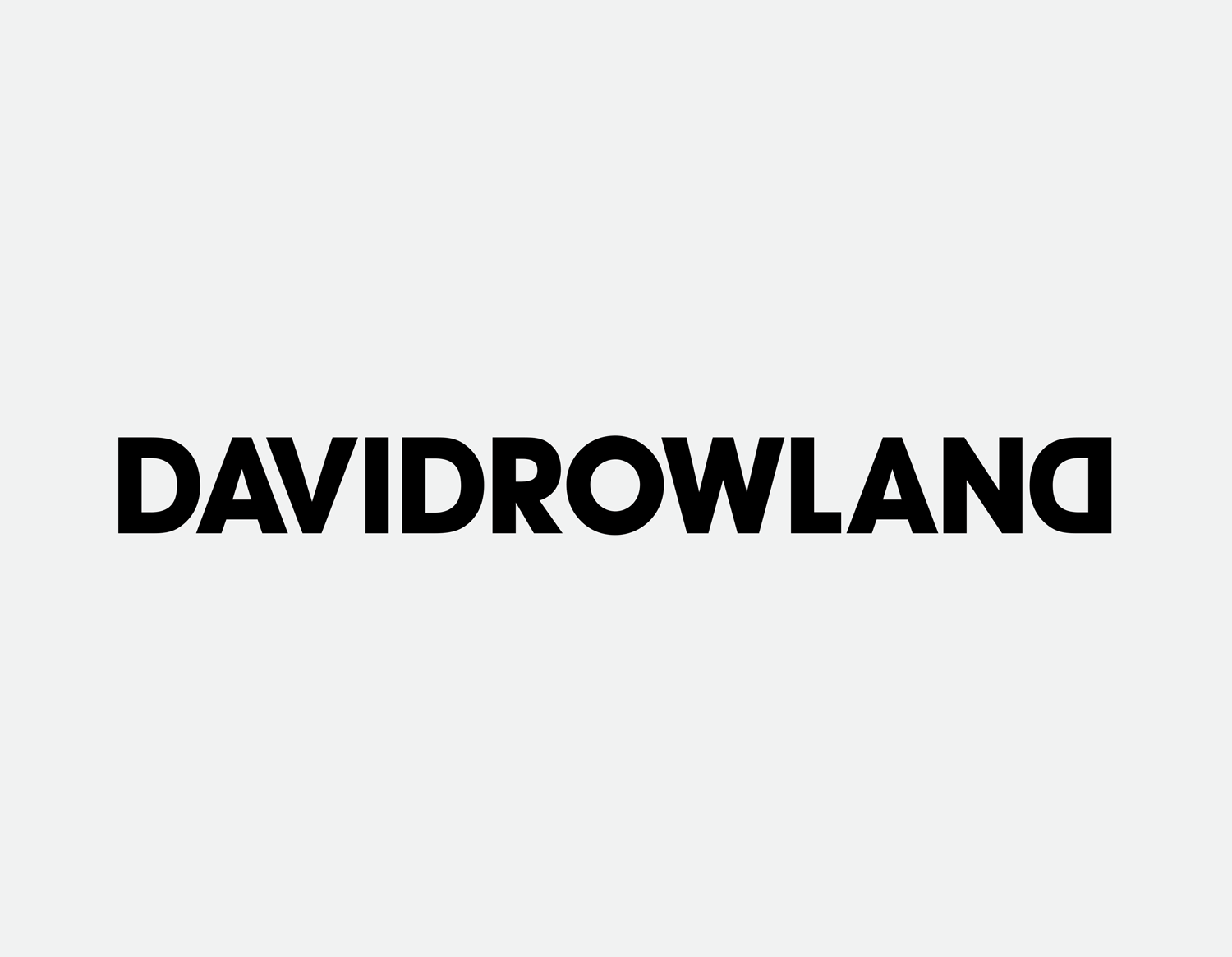Logotype by London-based graphic design studio ico Design for photographer David Rowland