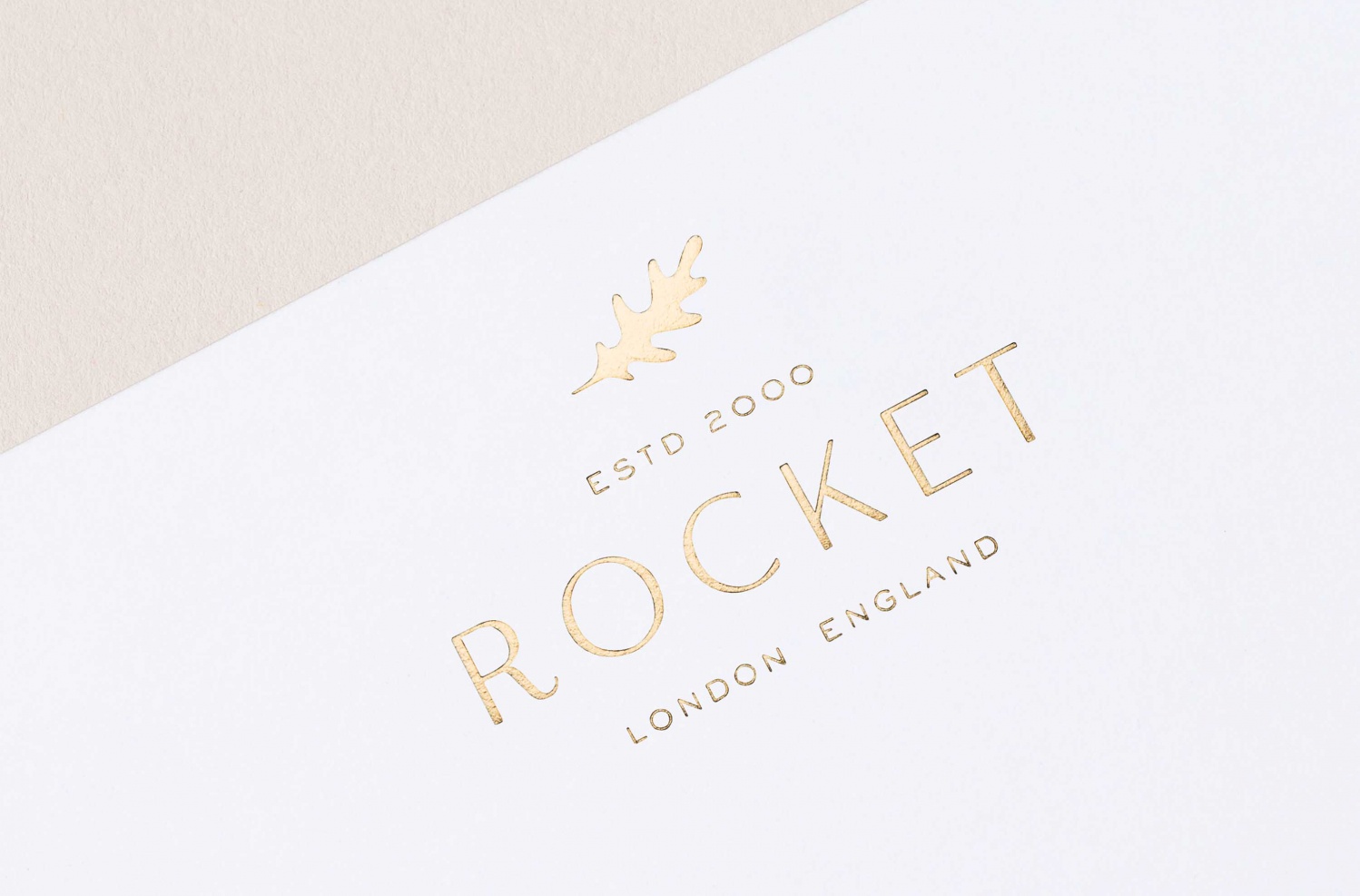 Logo, pattern, stationery and van livery by London-based studio Here Design for UK catering business Rocket