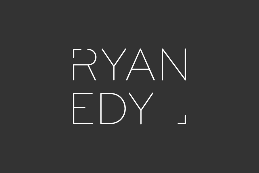Wordmark design by Founded for advertising and editorial photographer Ryan Edy