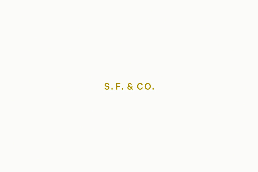 Logotype and stationery set with block foil detail designed by Savvy for bespoke furniture design firm Shaun Ford & Co. 