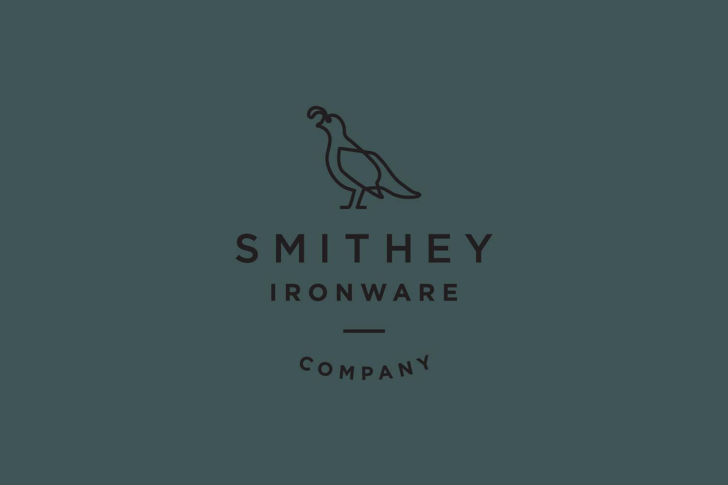 Logo design for Smithey Ironware Company by Charleston based Stitch Design Co. United States