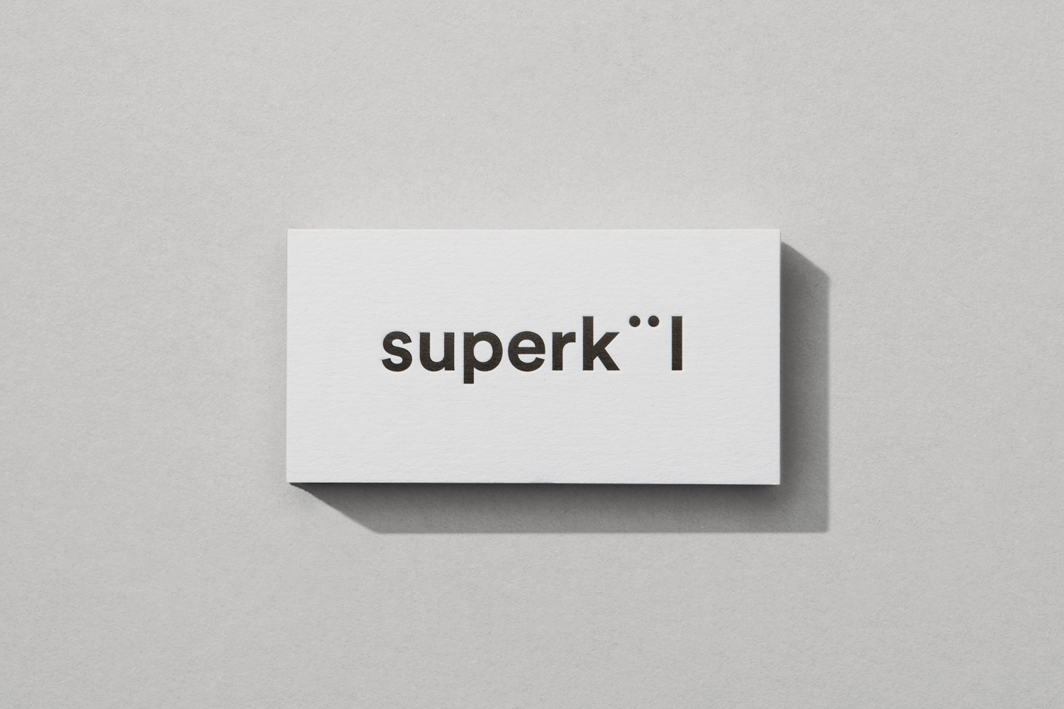 Brand identity and business card by Toronto-based graphic design studio Blok for Canadian architecture firm Superkül