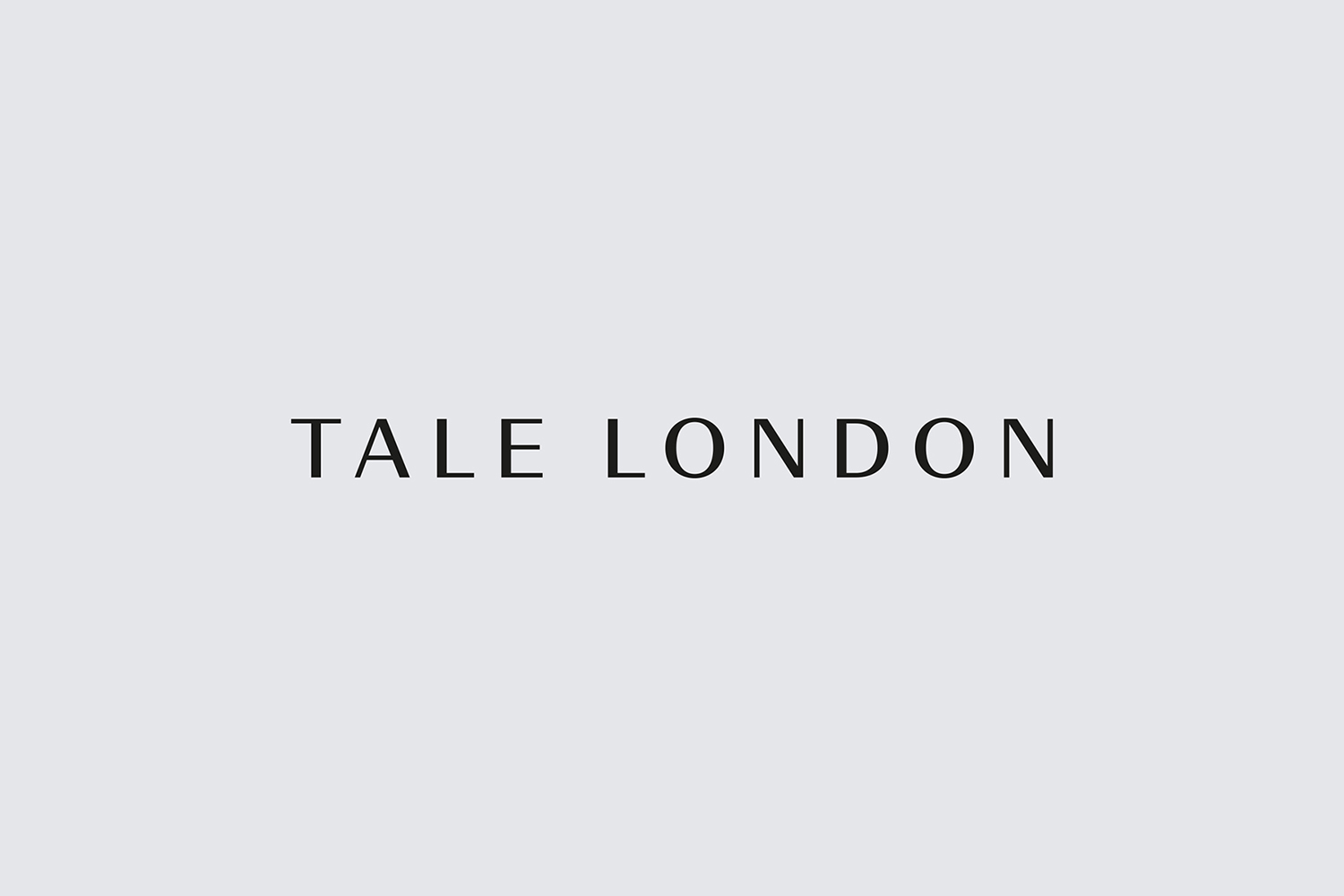 Logotype design by Two Times Elliott for architecture and interior design visualisation studio Tale London