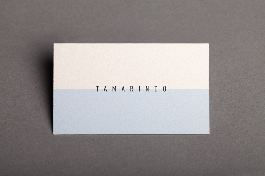 Logotype and business card designed by La Tortillería for Spanish kitchen and bar Tamarindo