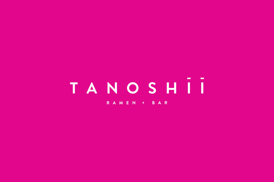 Logotype for Dallas based ramen restaurant Tanoshii designed by Mast