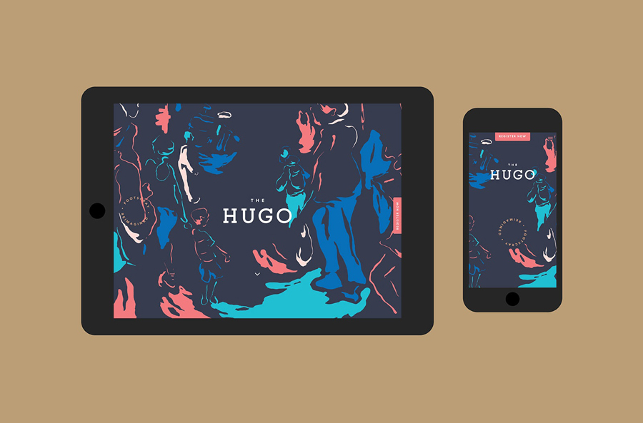 Branding and website for The Hugo by Studio Brave, Australia