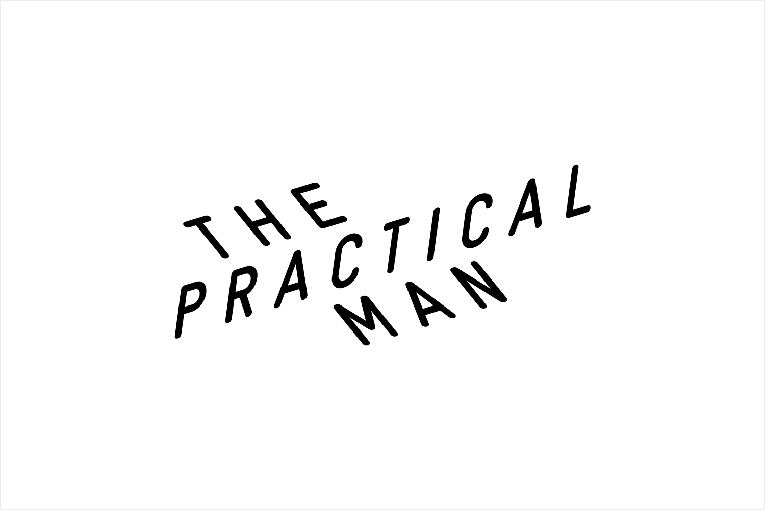 Logotype for online sports and fashion retailer The Practical Man by Australian graphic design studio Garbett
