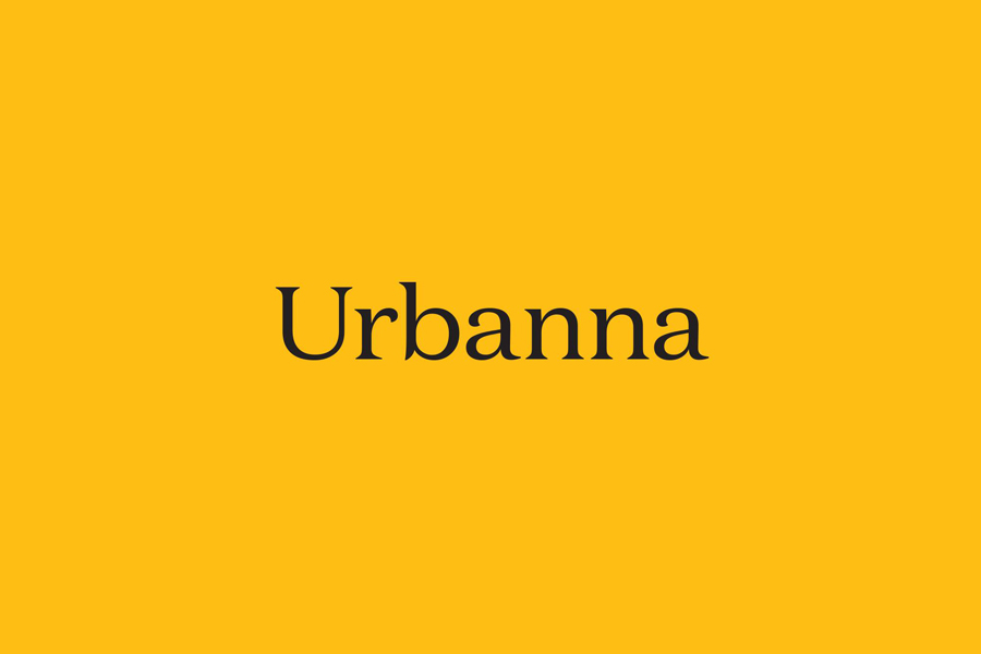 Logotype built from Domaine designed by Forma & Co for Barcelona tourist business Urbanna