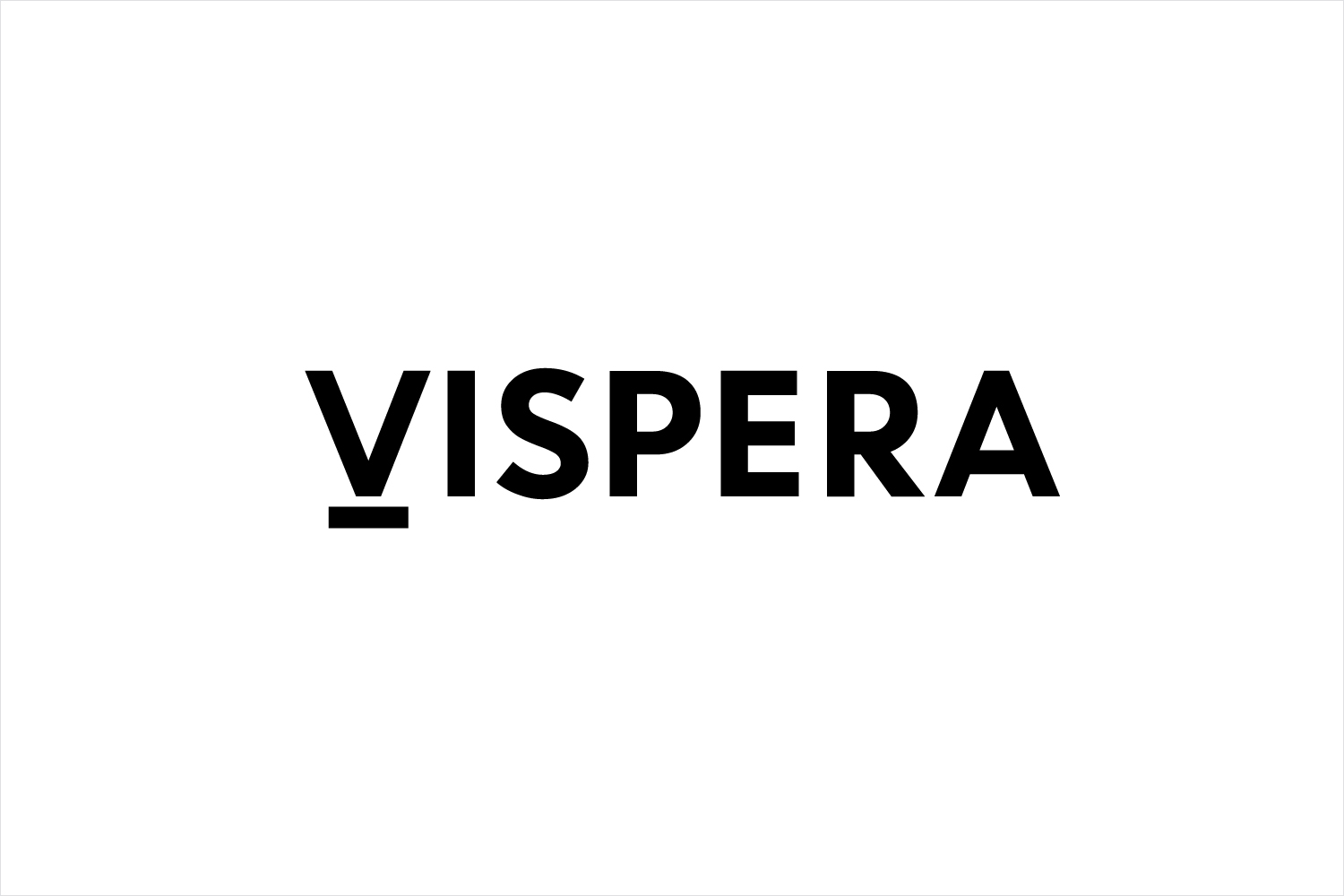 Logotype created by Stockholm Design Lab for Víspera Coffee, a range of 100% Arabica beans sourced from the high altitude plantations of Columbia.